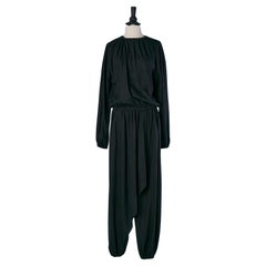 Conjunto de top y falda-pantalón de punto de lana negro ALEXANDRE VAUTHIER Nuevo