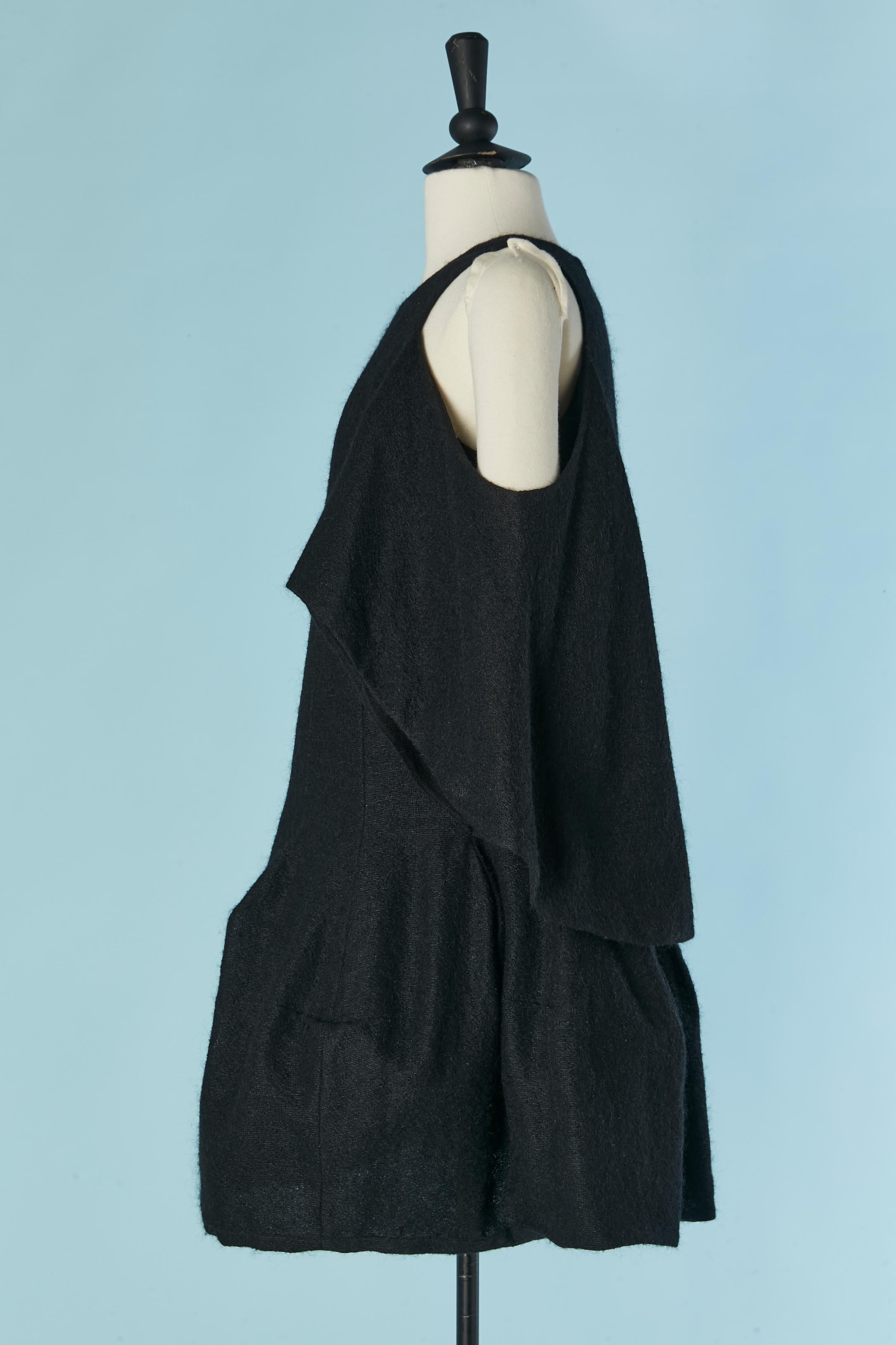 Abito in maglia di lana nera SONIA RYKIEL Nuovo con etichetta in vendita 1