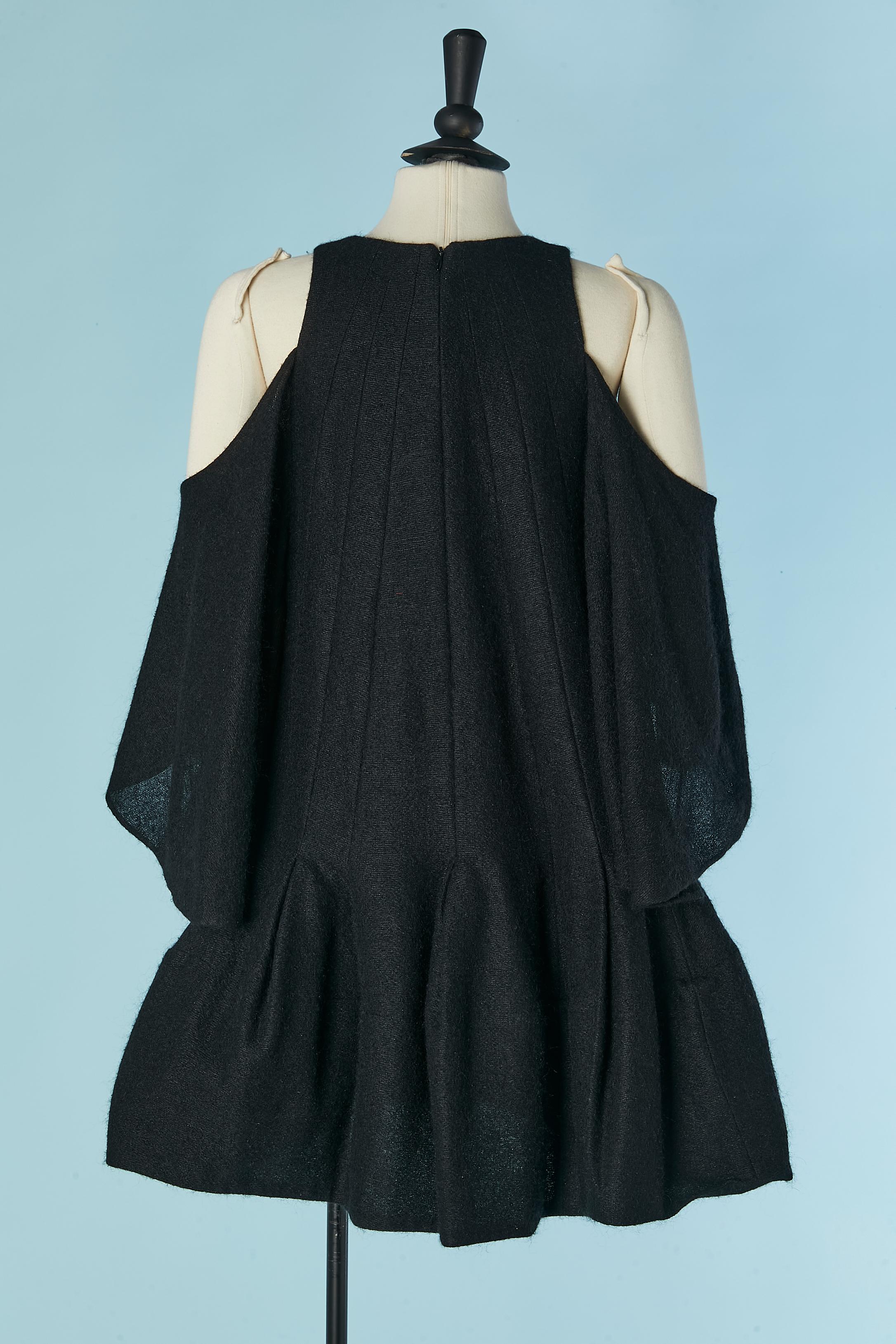 Abito in maglia di lana nera SONIA RYKIEL Nuovo con etichetta in vendita 2