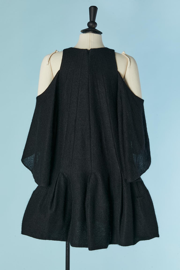 Black wool knit dress SONIA RYKIEL New with tag For Sale at 1stDibs