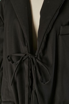 Schwarze, leicht gepolsterte Jacke in Übergröße aus Wolle BALENCIAGA Unifit