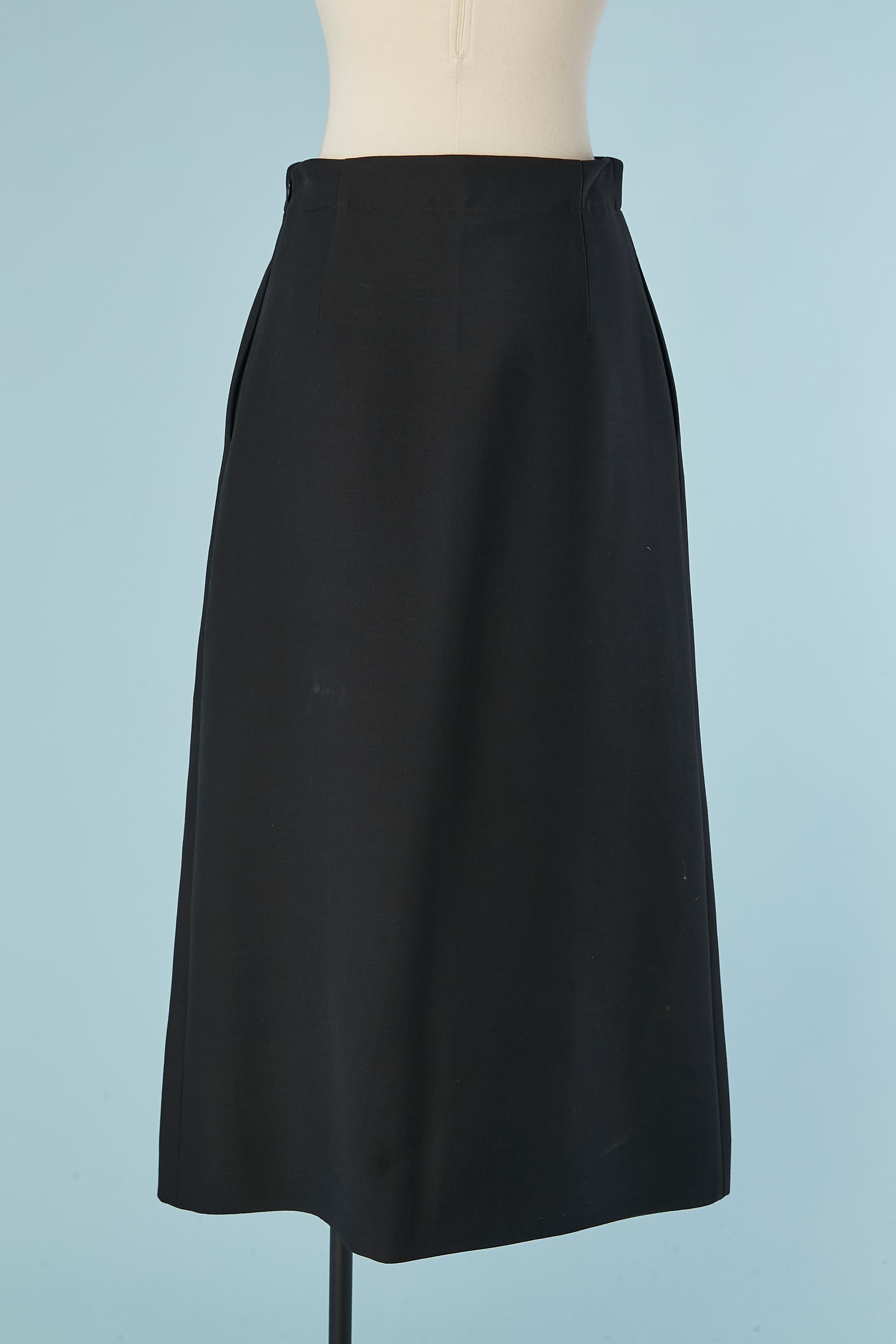 Gonna lunga in lana nera CHRISTIAN DIOR In condizioni Nuovo in vendita a Saint-Ouen-Sur-Seine, FR