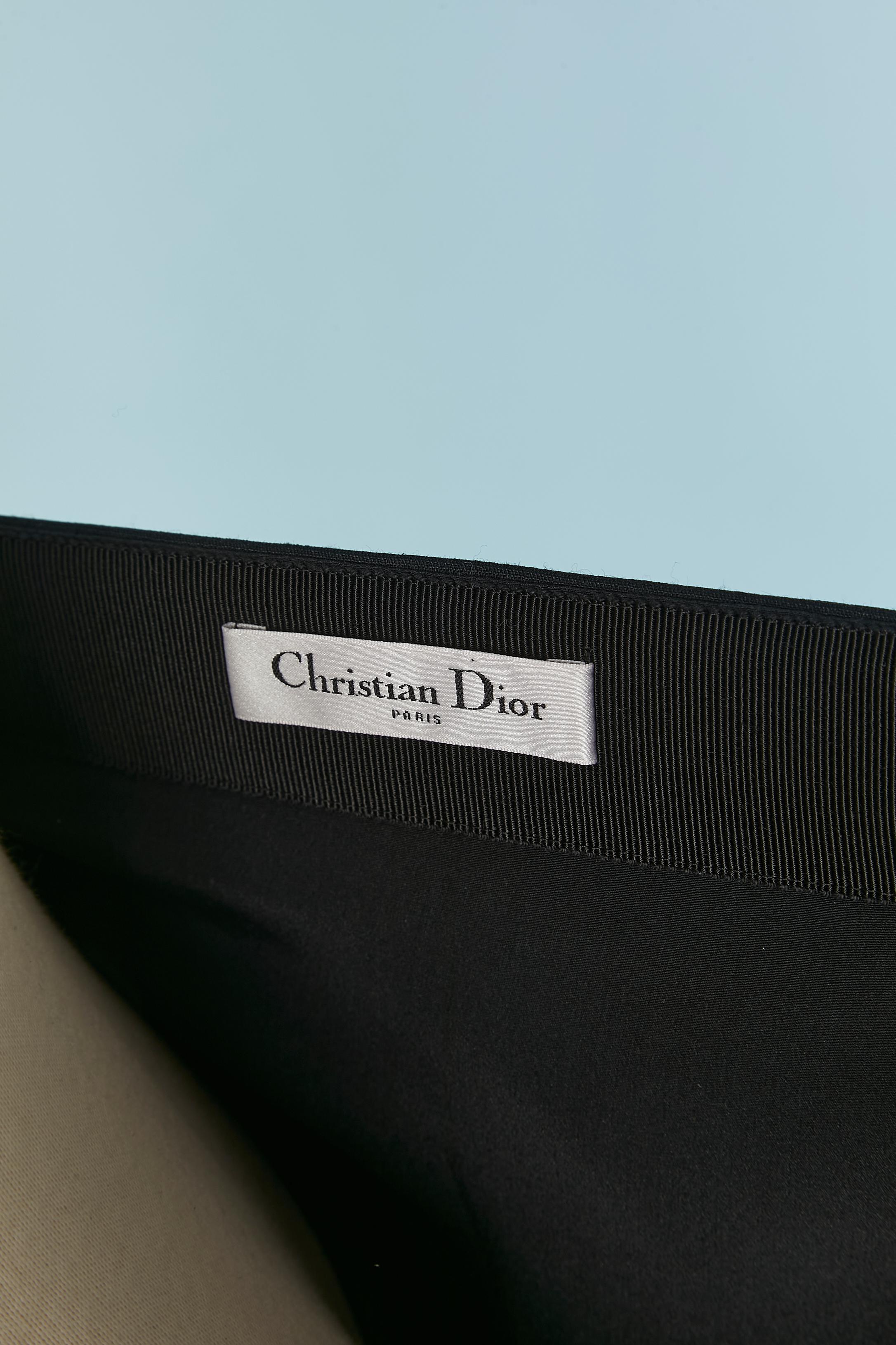 Donna Gonna lunga in lana nera CHRISTIAN DIOR in vendita