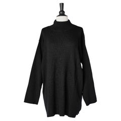 Pull oversize en laine noire JOSEPH TRICOT