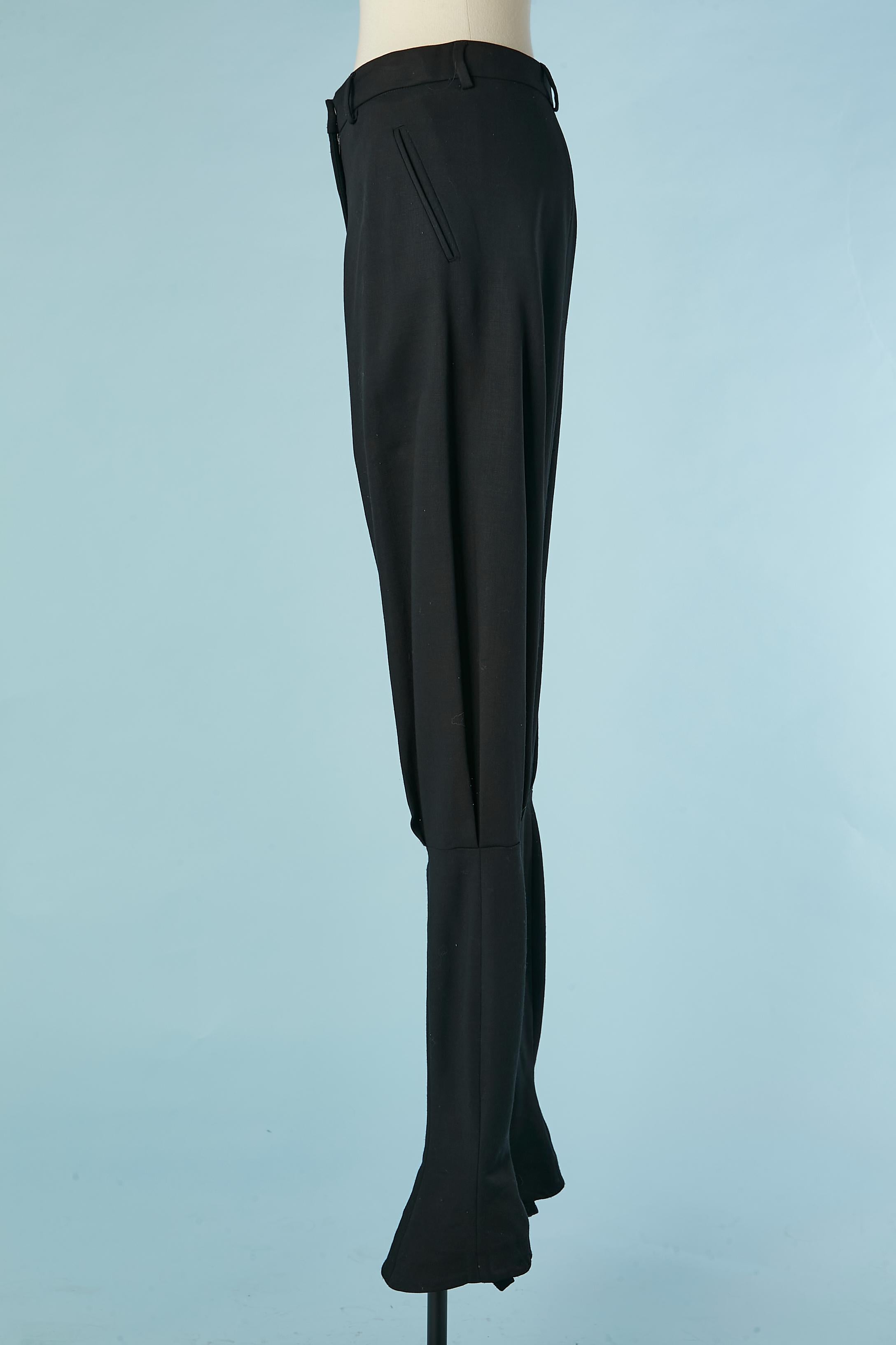 Black wool patered trouser Alexander McQueen For Sale 1