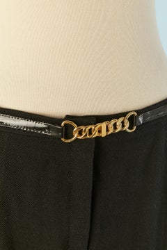 Black wool pencil skirt CELINE