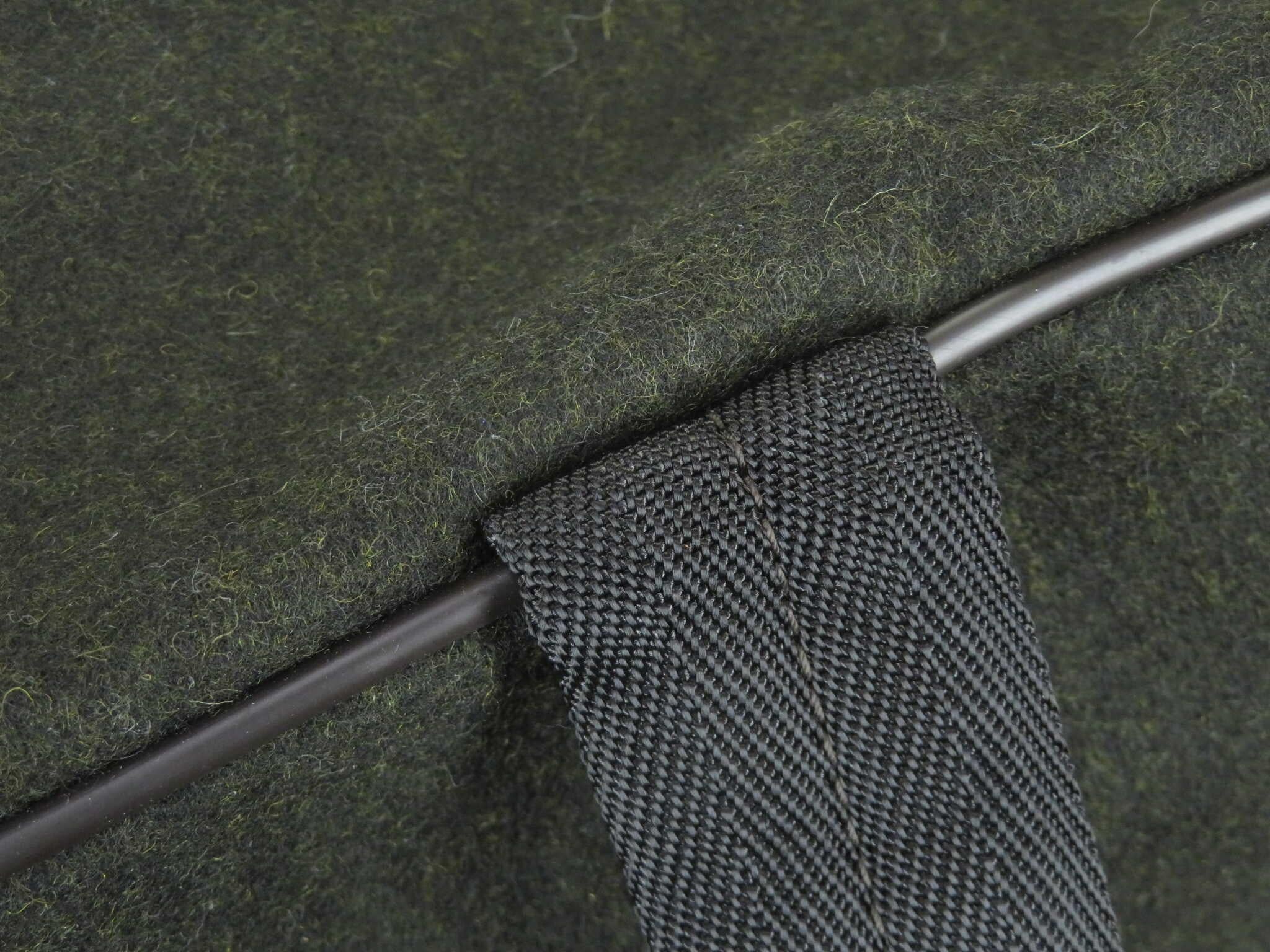 Women's Black wool Prada boston bag with silver-tone hardware, dual flat handles
