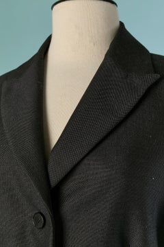 Black wool single breasted BAR jacket CHRISTIAN DIOR