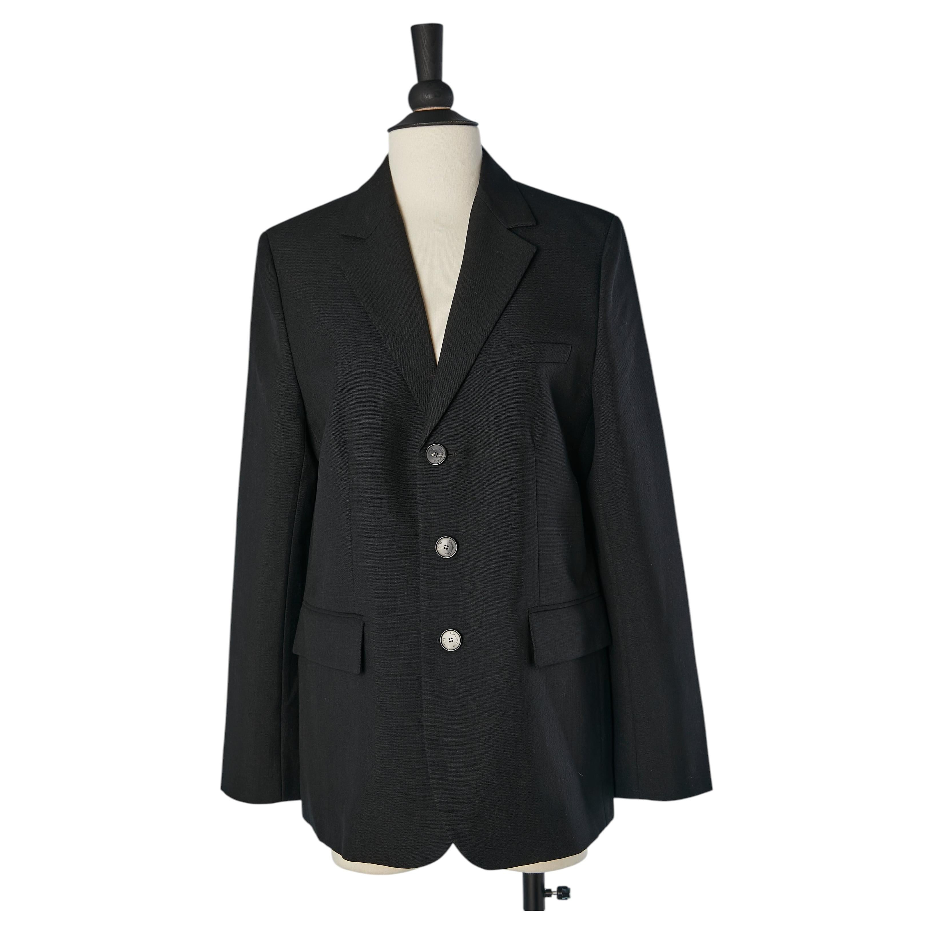 Black wool single-breasted jacket CHRISTIAN DIOR