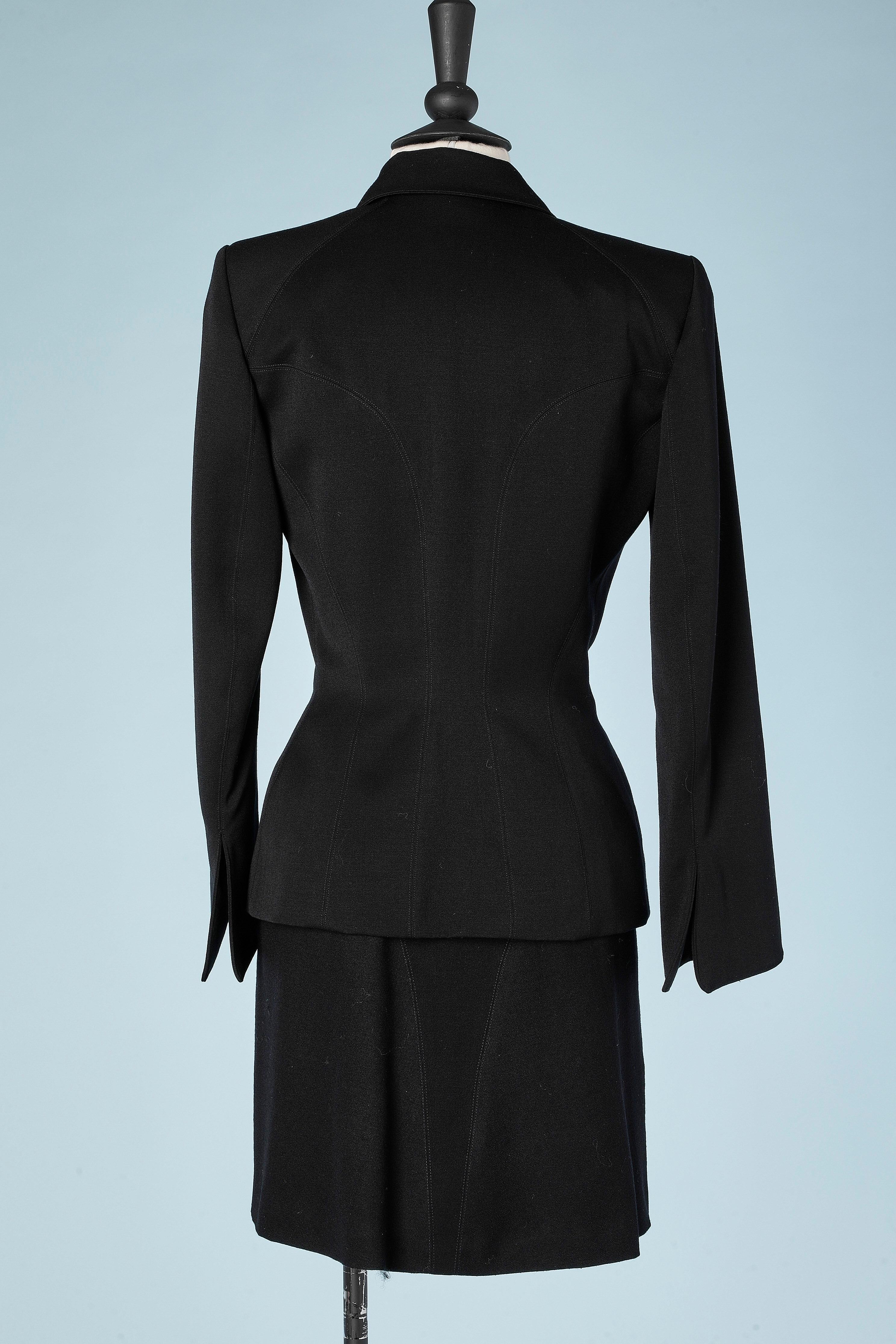Black wool skirt-suit AlaÏa In Excellent Condition In Saint-Ouen-Sur-Seine, FR