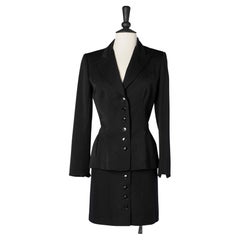 Black wool skirt-suit AlaÏa