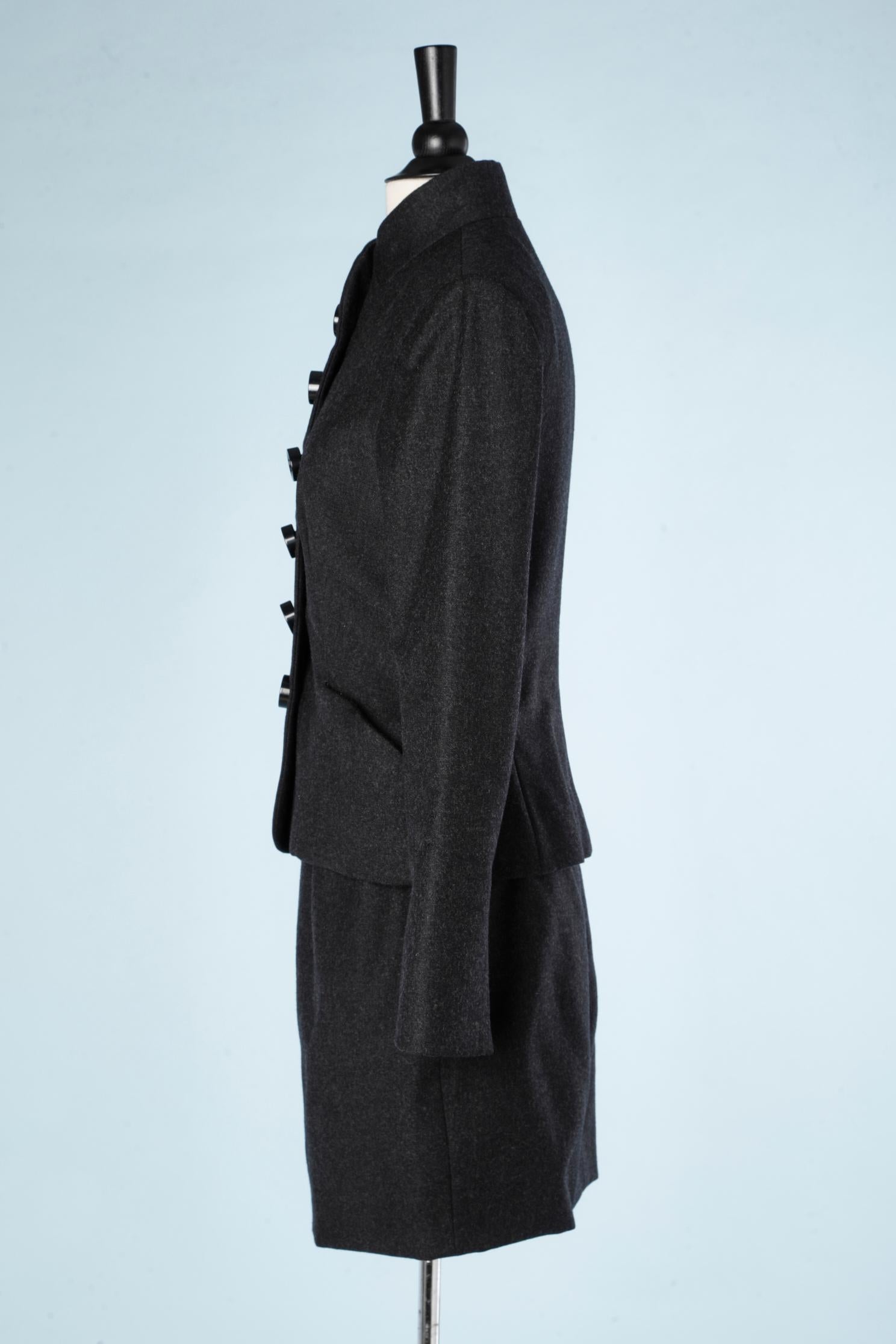 Women's Black wool  skirt suit Christian Dior Boutique 