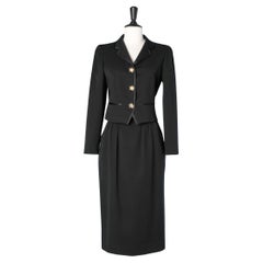 Black wool skirt suit GUY LAROCHE