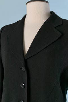 Combinaison jupe en laine noire SONIA Rykiel