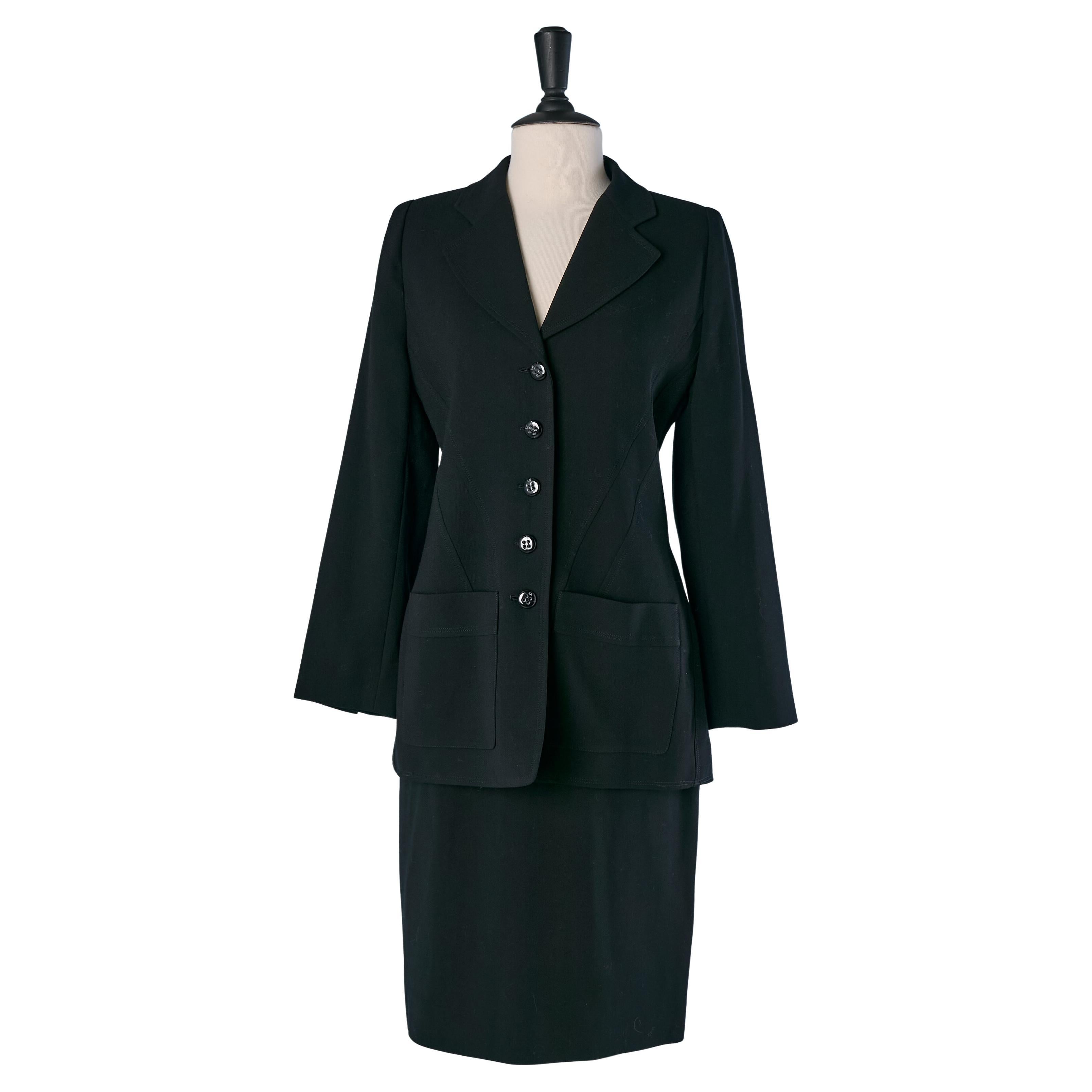 Black wool skirt suit SONIA RYKIEL
