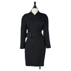 Black wool skirt -suit Thierry Mugler 