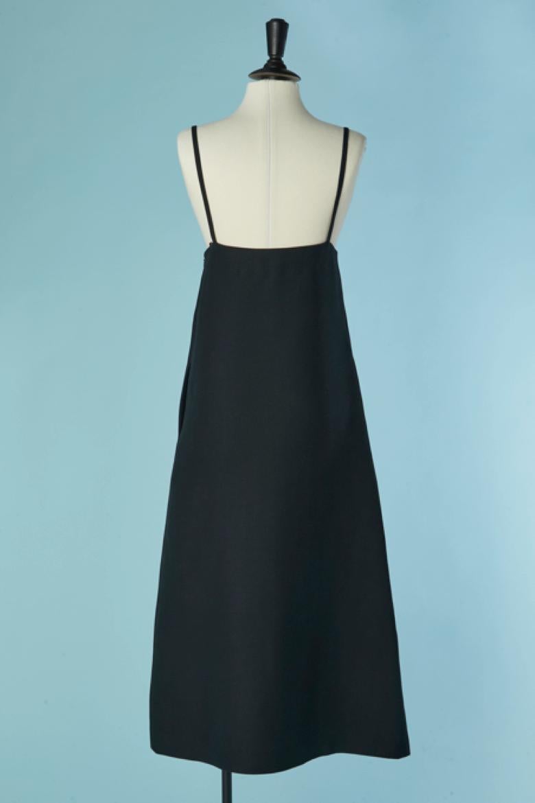 Robe du soir en laine noire CHRISTIAN DIOR Pour femmes en vente