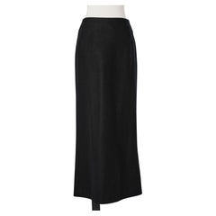 Gonna lunga in lana nera Yohji Yamamoto