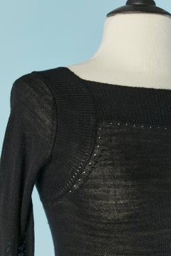 Black wool sweater Marithé & François Girbaud New
