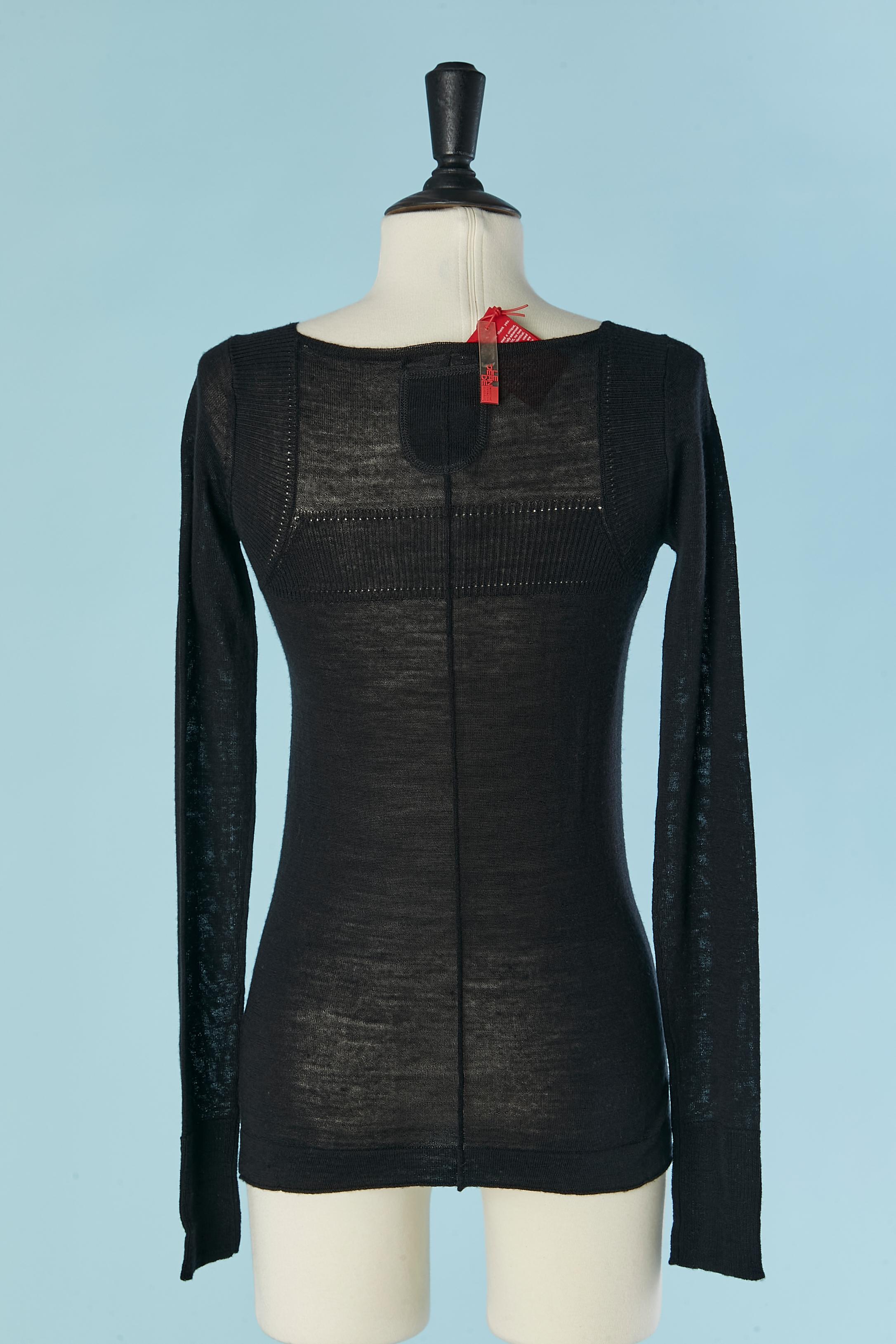 Pull en laine noire Marithé & François Girbaud New Neuf - En vente à Saint-Ouen-Sur-Seine, FR