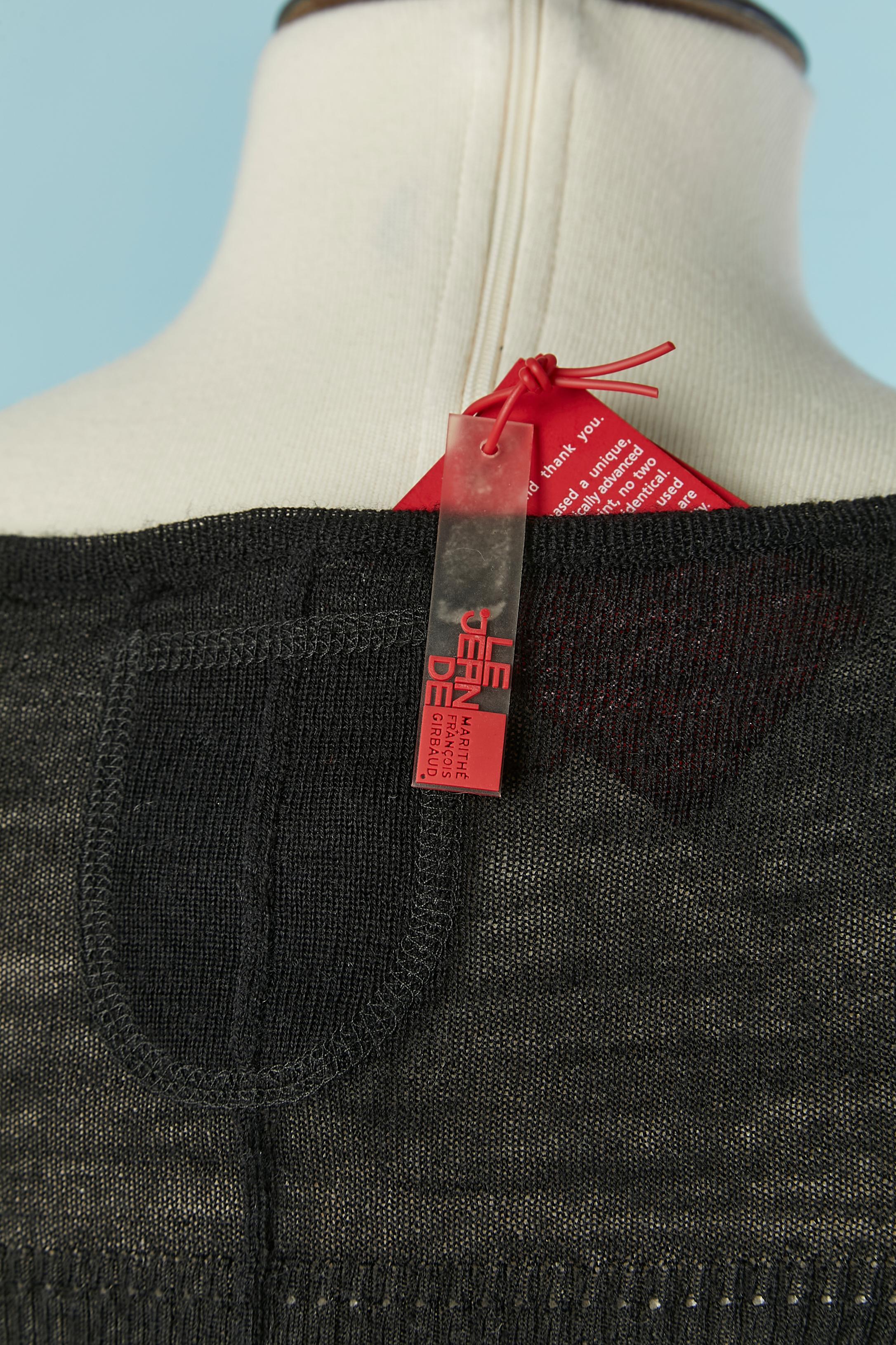 Pull en laine noire Marithé & François Girbaud New Pour femmes en vente