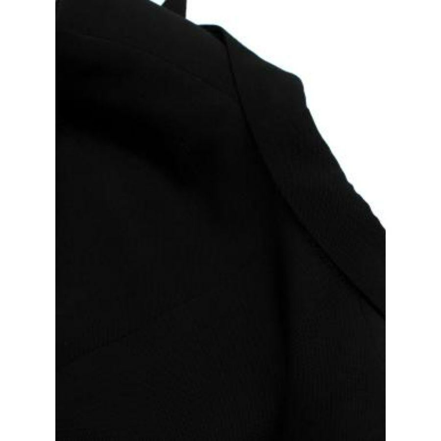 Black Wool Tailored Jacket For Sale 4