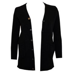 Black Wool Tricot Comme des Garcons Cardigan