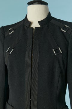 Black wool trouser-suit VERSACE