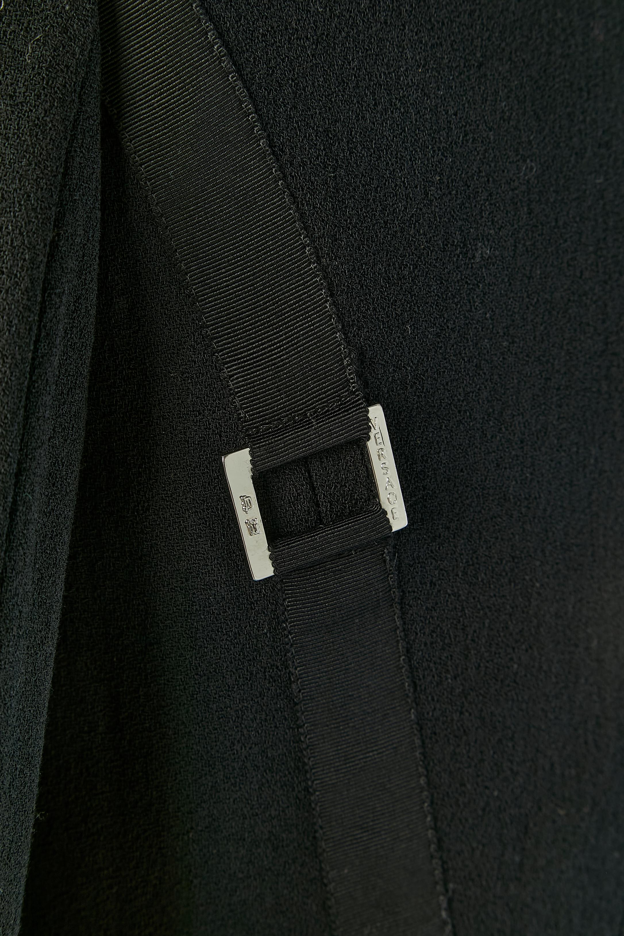 Combinaison-pantalon en laine noire VERSACE Pour femmes en vente