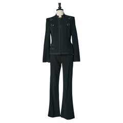 Black wool trouser-suit VERSACE