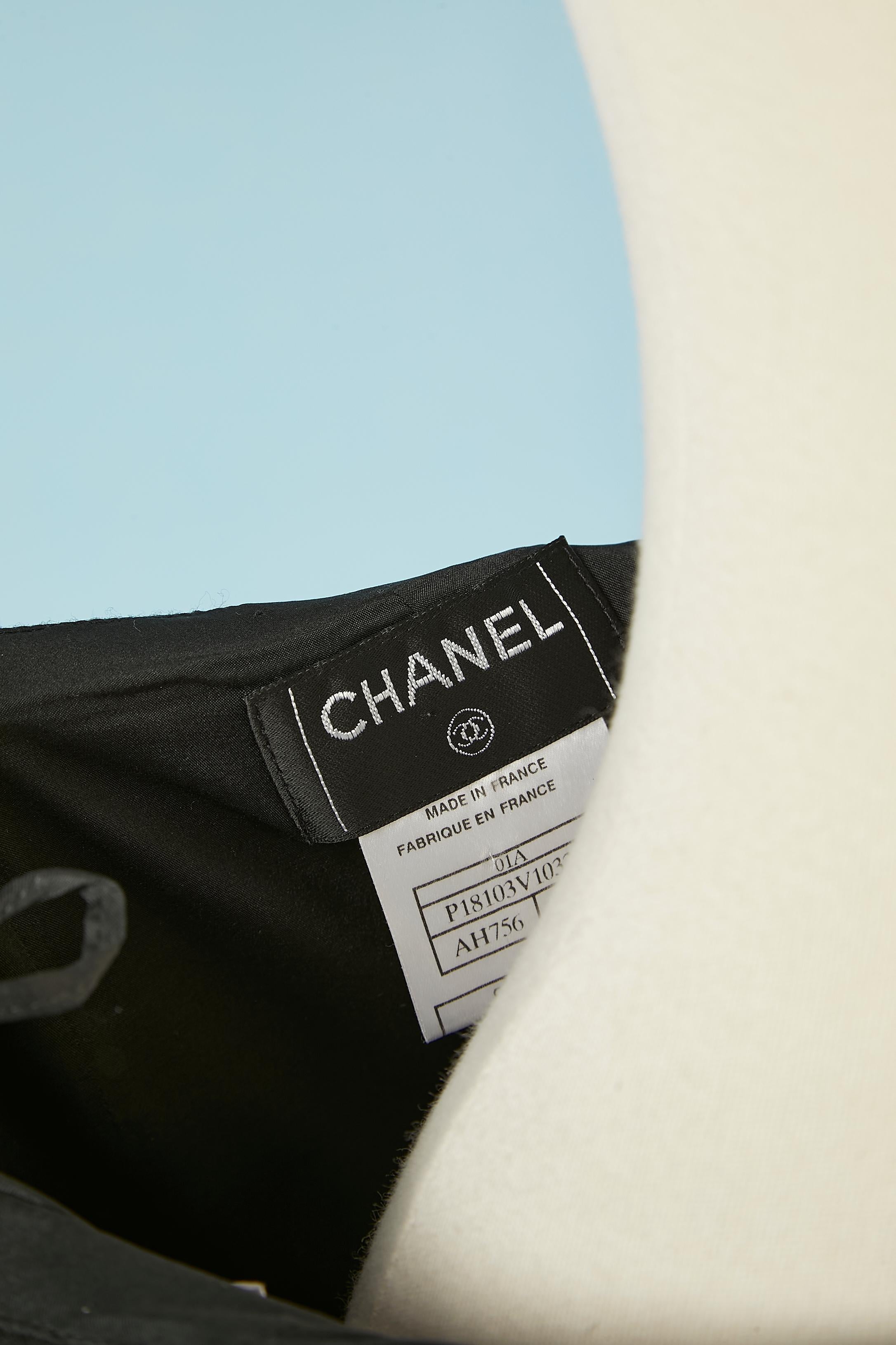 Black wool trouser with silk lining Chanel  For Sale 1