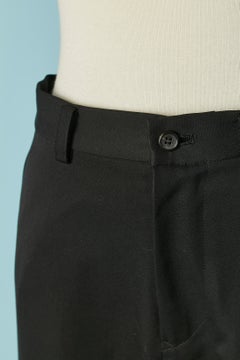 Pantaloni in lana nera Yohji Yamamoto