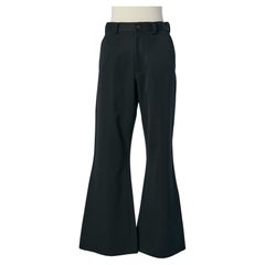Pantaloni in lana nera Yohji Yamamoto