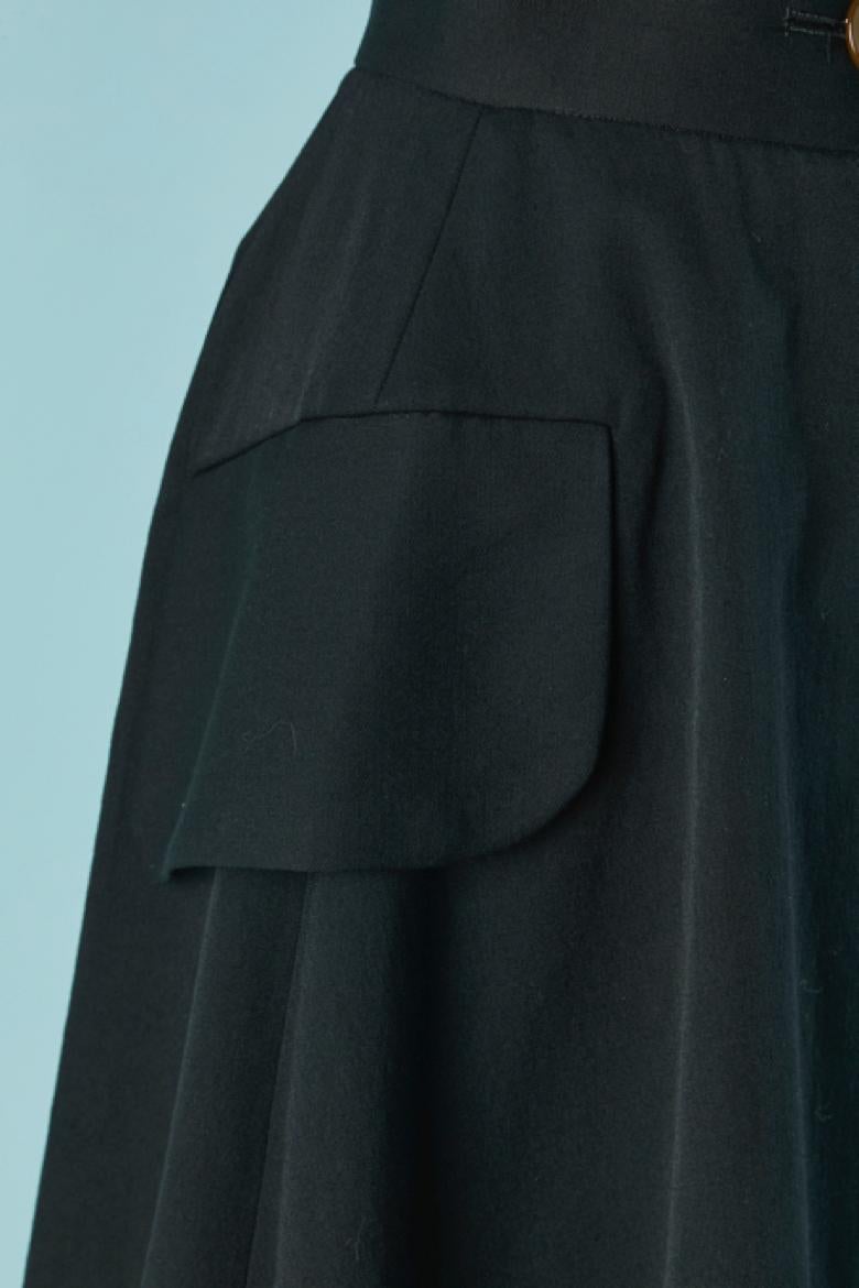 Black wool wrap skirt VIVIENNE WESTWOOD Red Label Negro en venta
