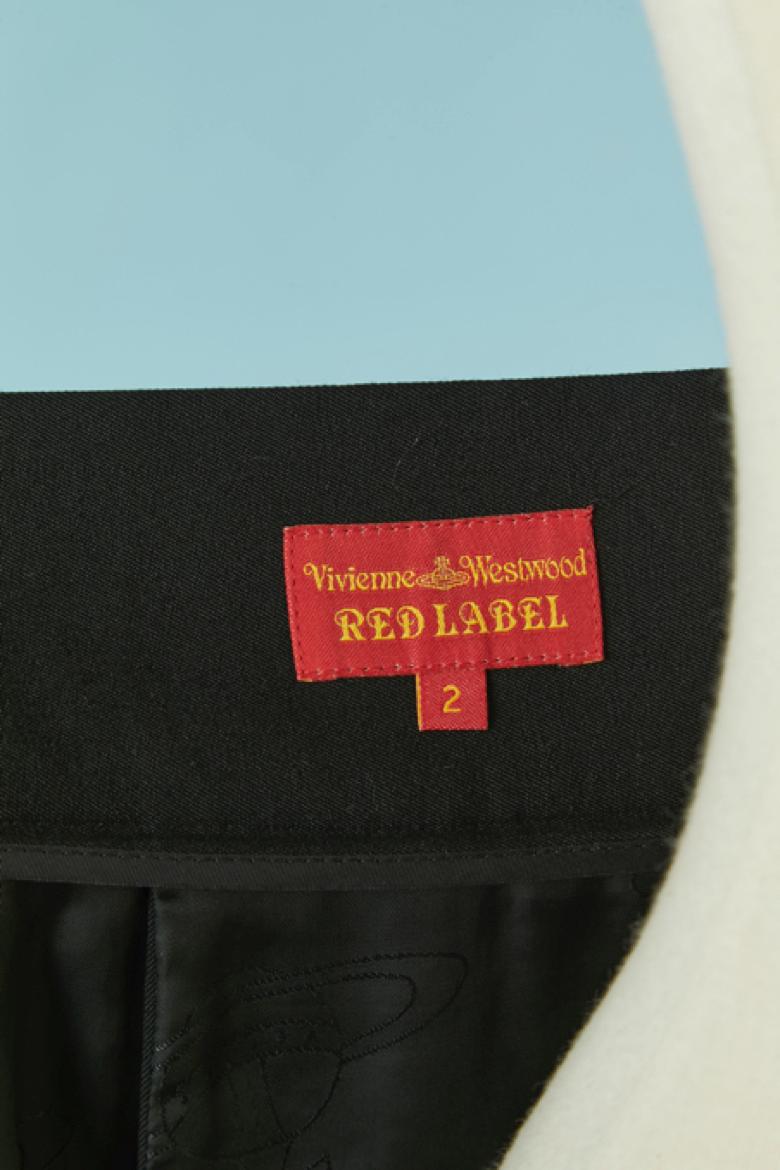 Black wool wrap skirt VIVIENNE WESTWOOD Red Label en venta 1