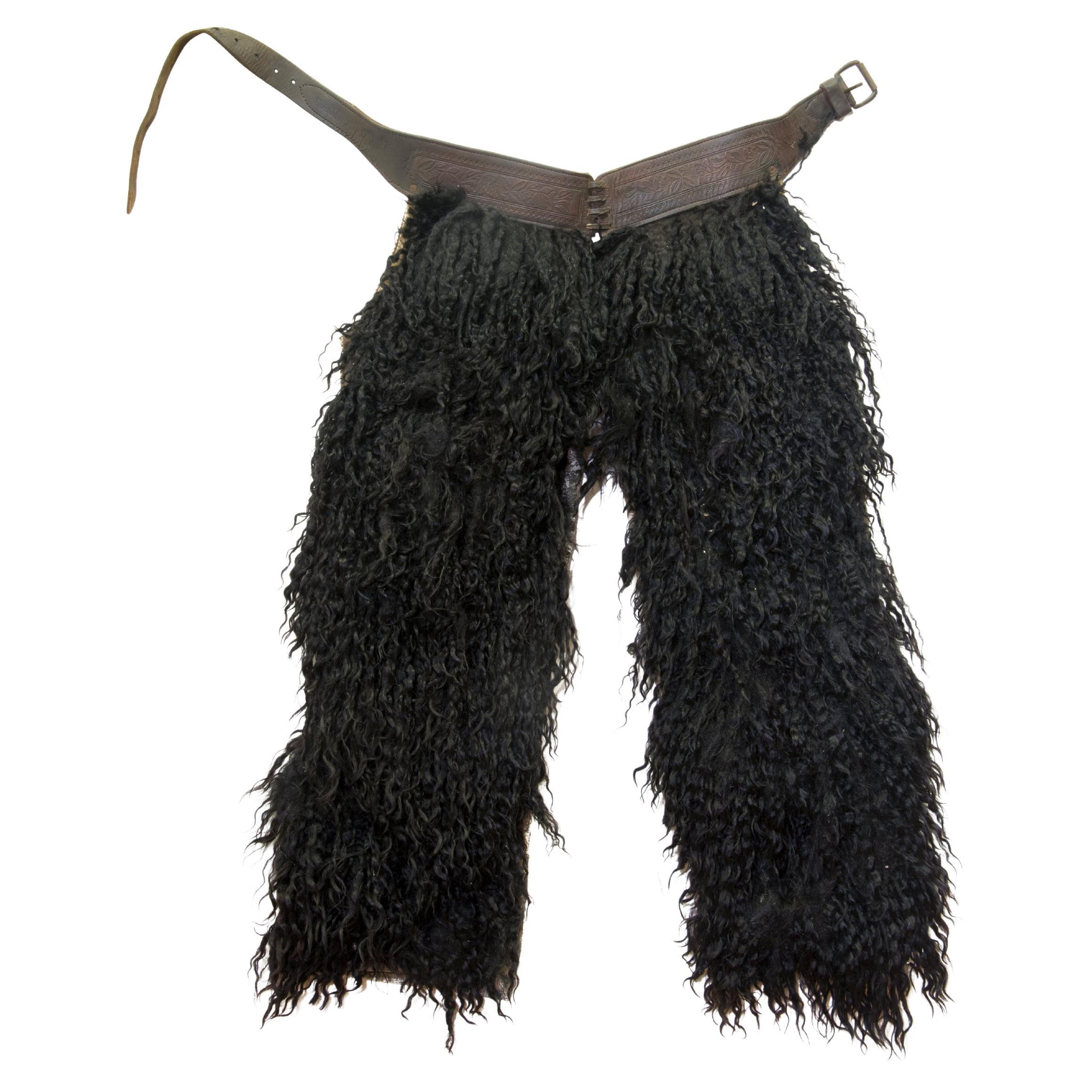 Black Wooly Chaps by Henry L. Kuck For Sale