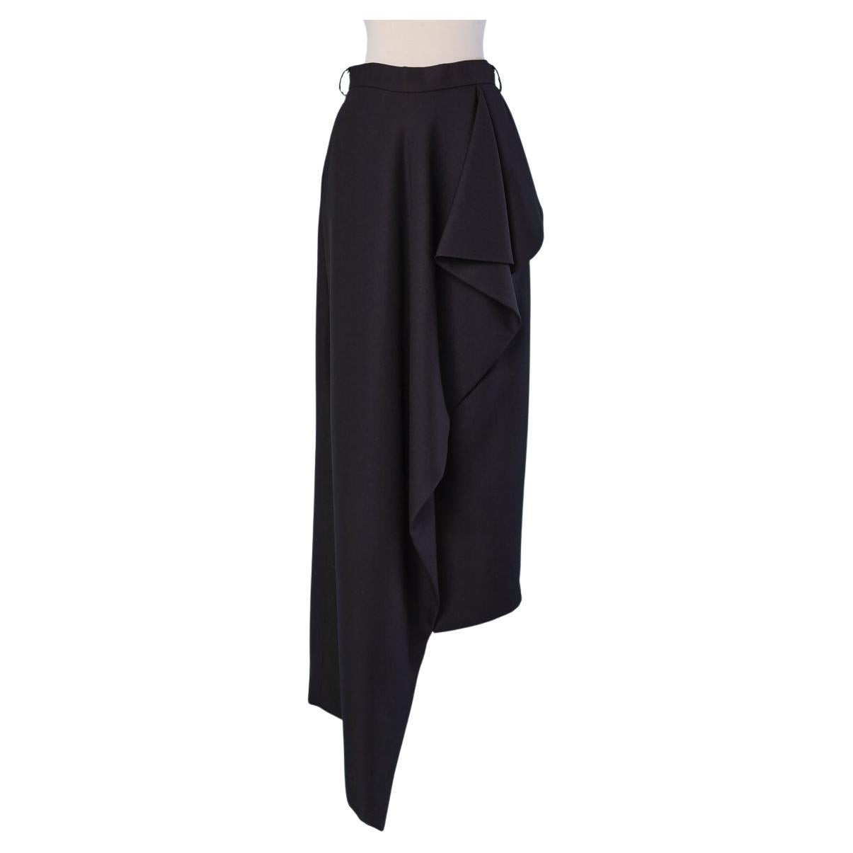 Black wrapped and asymmetrical skirt ALEXANDRE VAUTHIER