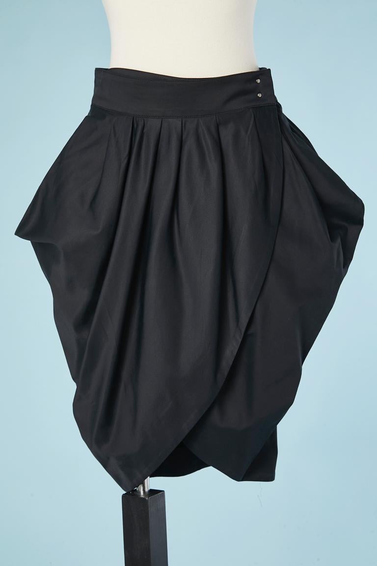 Black wrapped and drape skirt-suit McQ Alexander McQueen  1