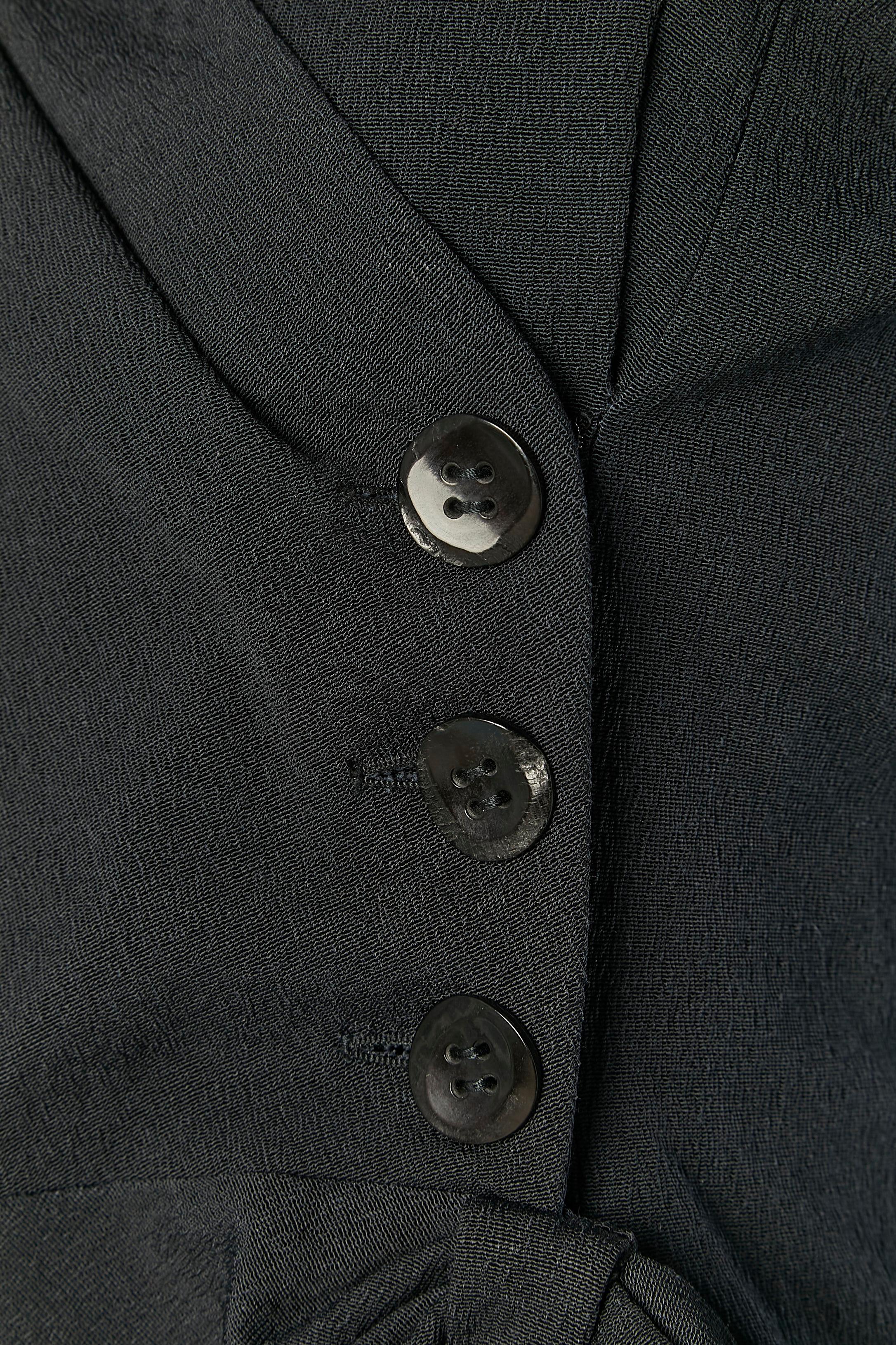 Chaqueta negra con borde de hilos de lana CHRISTIAN DIOR BOUTIQUE Negro en venta