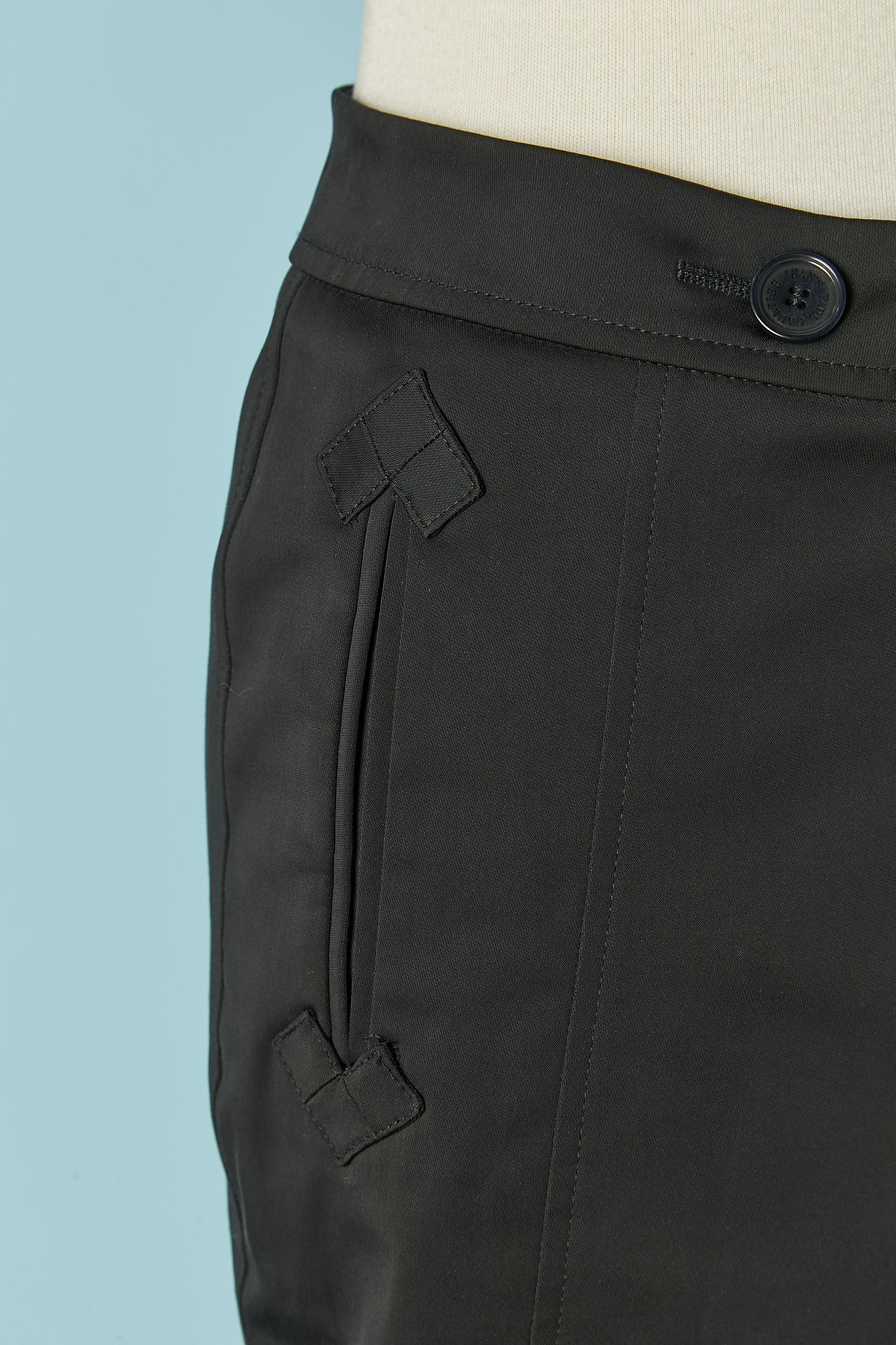 Women's Black wrapped skirt Jean-Paul Gaultier Jeans
