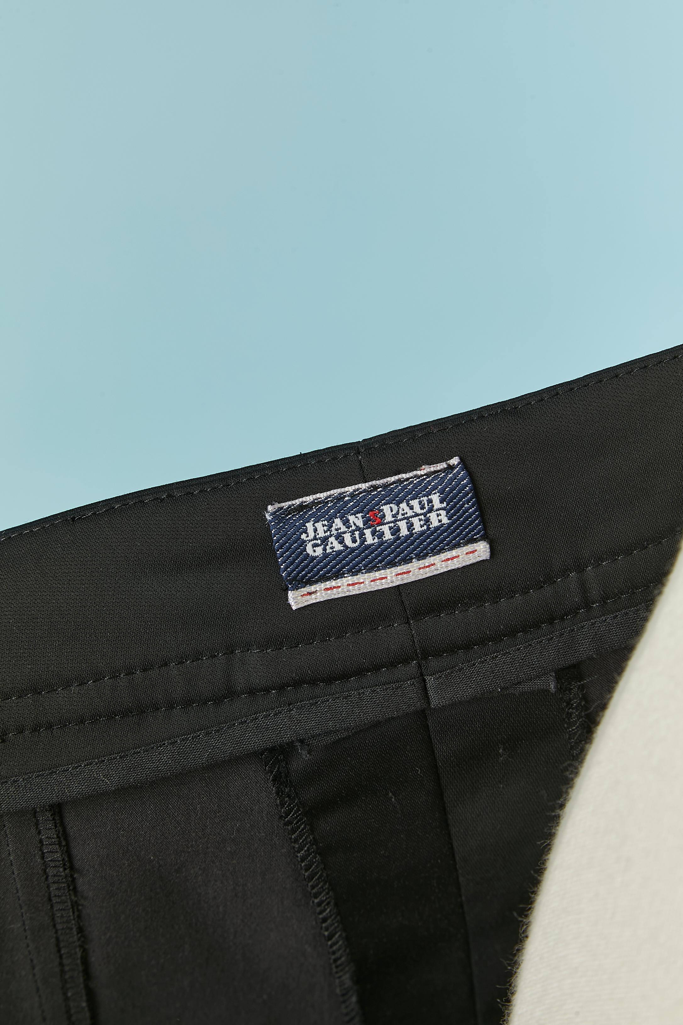 Schwarzer umwickelter Rock Jean-Paul Gaultier Jeans im Angebot 4