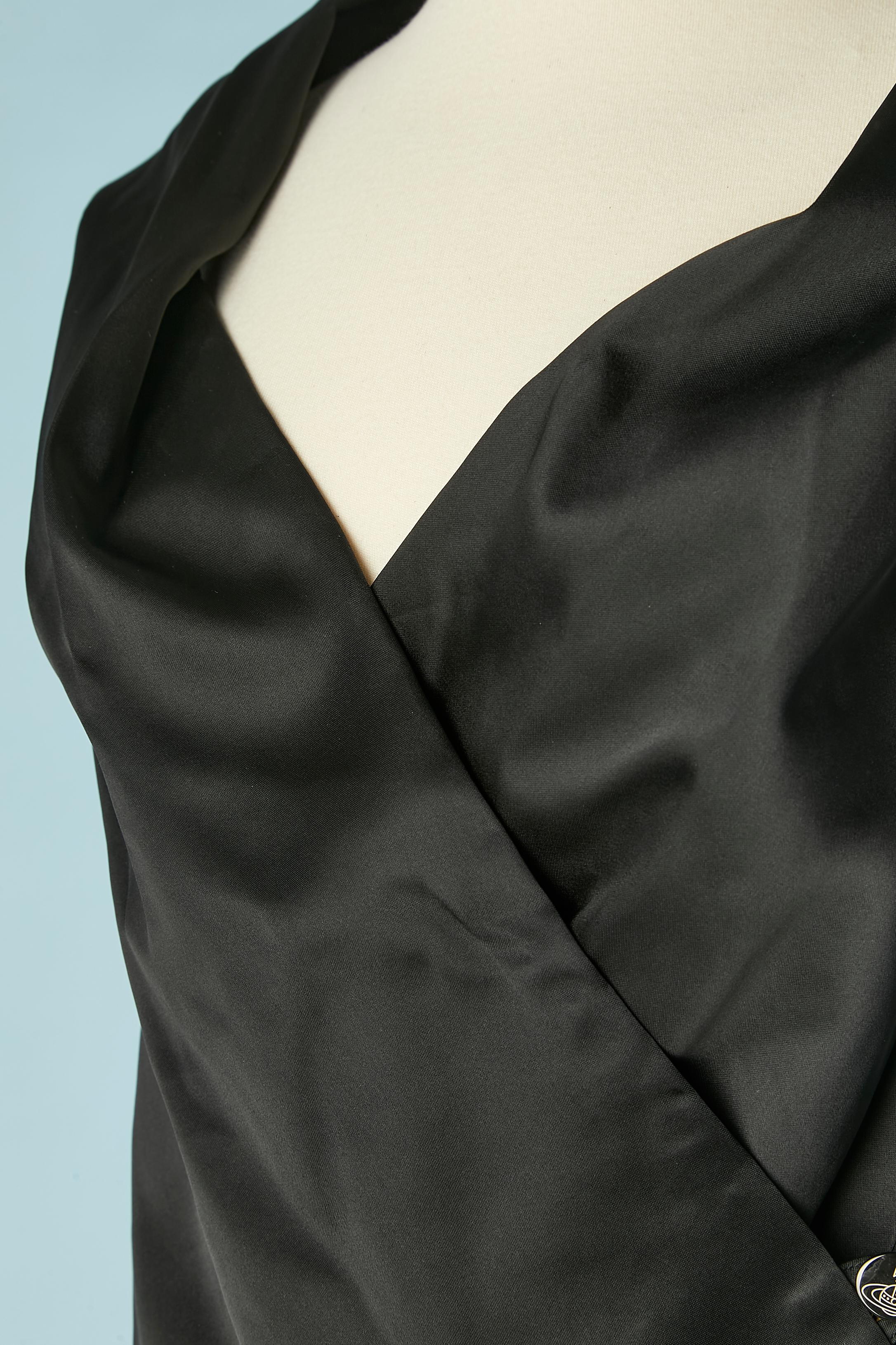 Noir Top sans manches enveloppé noir RED LABEL by VIVIENNE WESTWOOD  Nouveau SS 2006 en vente