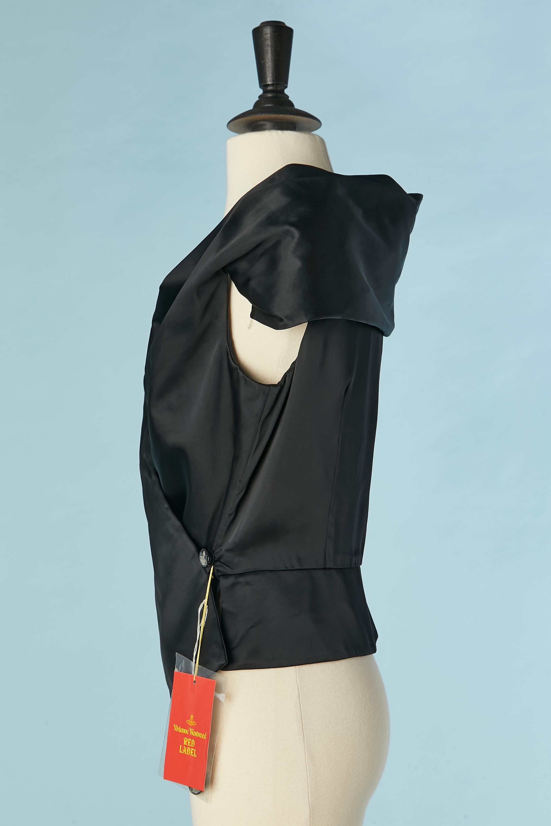 Top sans manches enveloppé noir RED LABEL by VIVIENNE WESTWOOD  Nouveau SS 2006 Pour femmes en vente