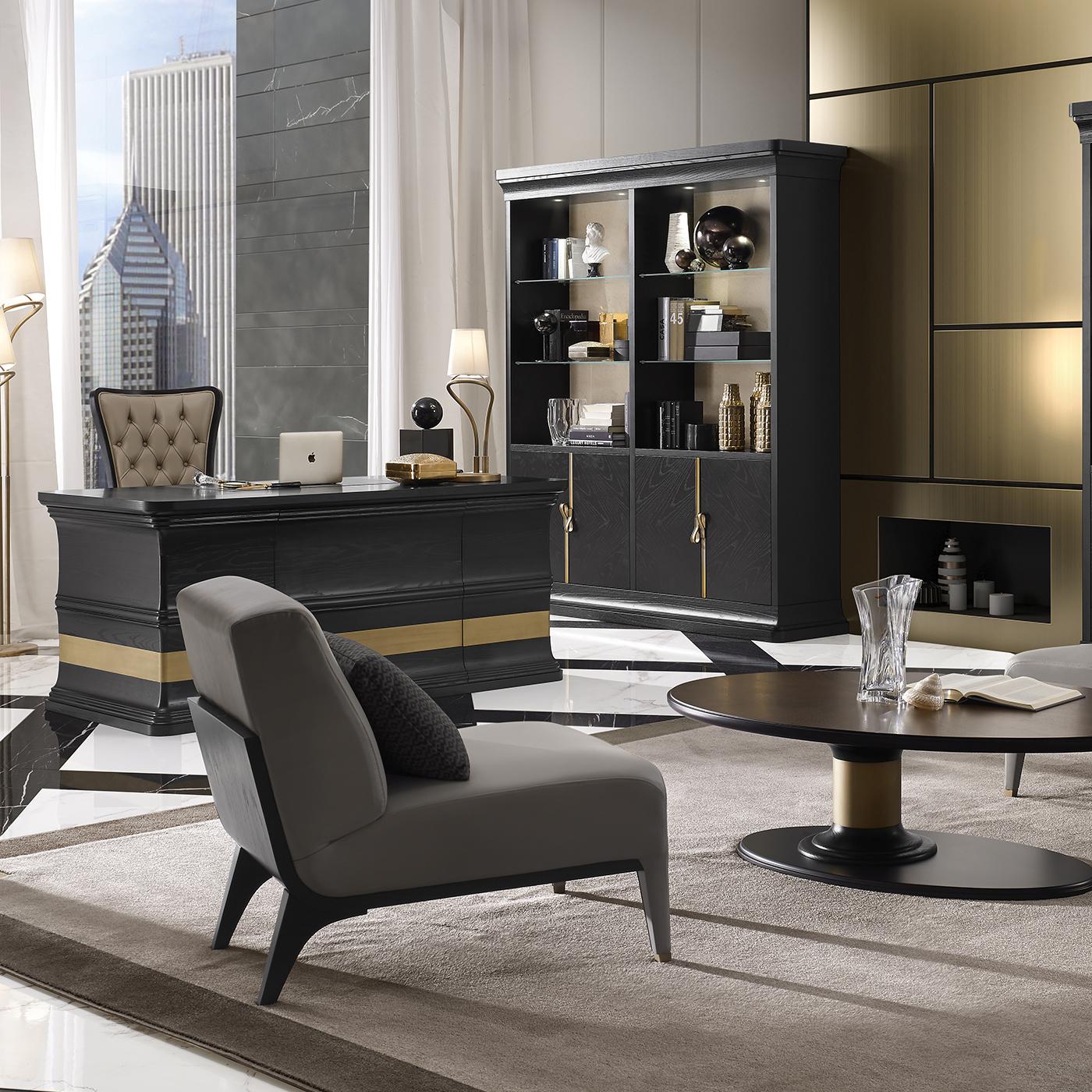 black writing desks