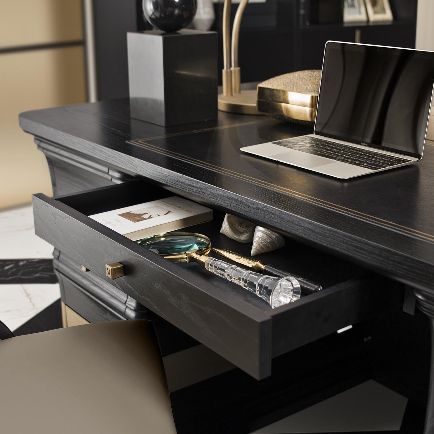 Italian Black Writing Desk