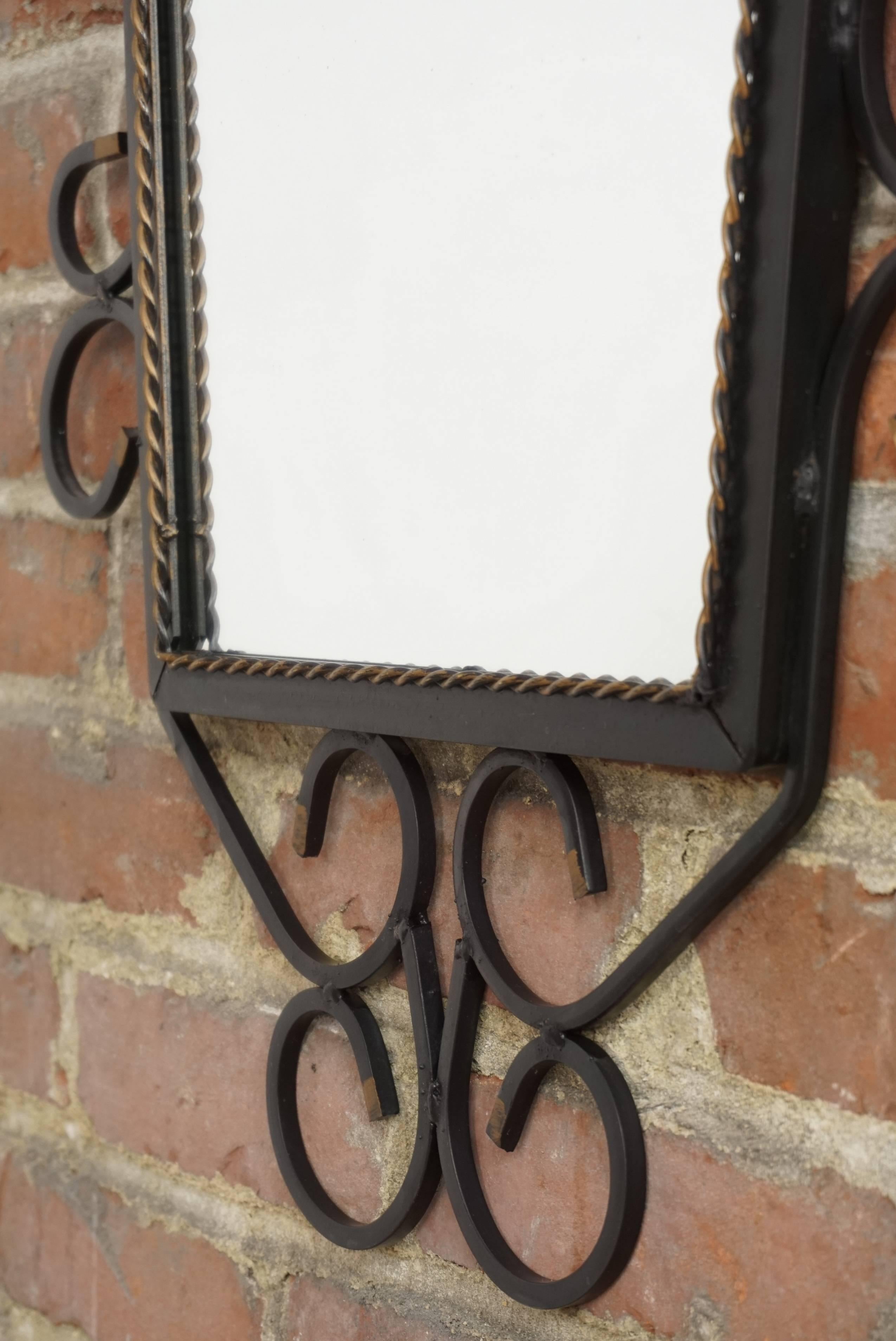 miroir fer noir