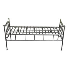Black Wrought Iron Bench