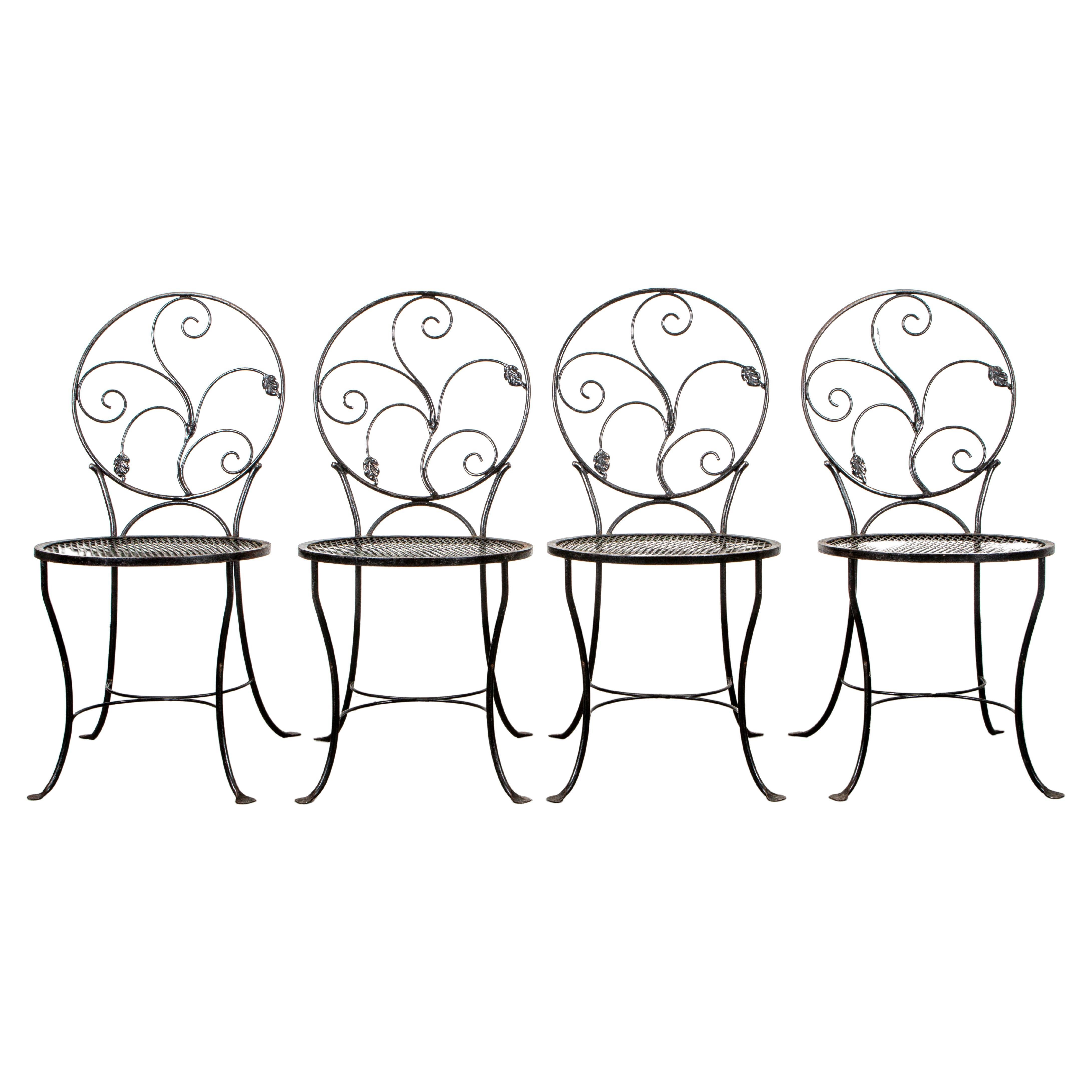 Wrought Iron Tea Cart Garden Furniture For Sale at 1stDibs