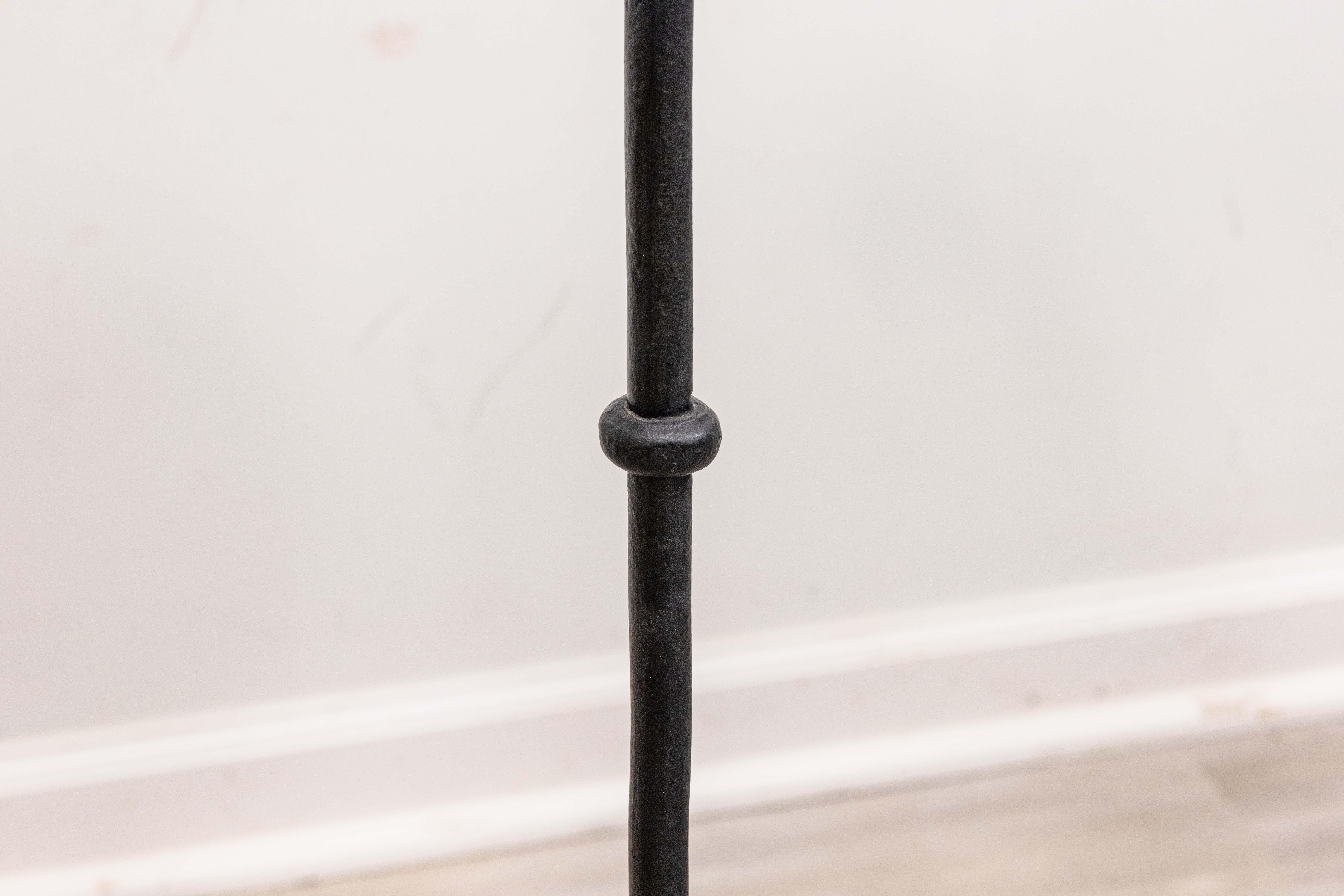Black Wrought Iron Gothic Free Standing Candelabra For Sale 1