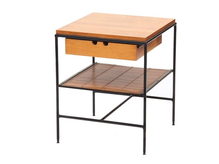 Black Wrought Iron Nightstand by Paul McCobb, 1950s at 1stDibs black